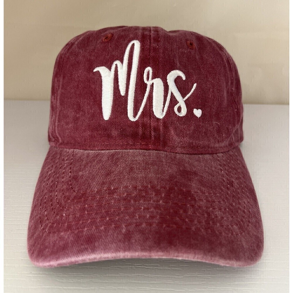 Mrs. - Marriage Wedding Adjustable Adult Baseball Ball Cap Hat